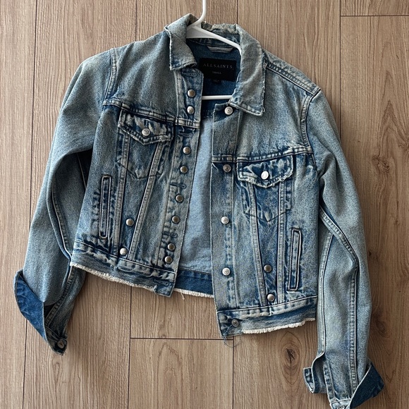 All Saints Jackets & Blazers - All Saints Blue Jean Jacket